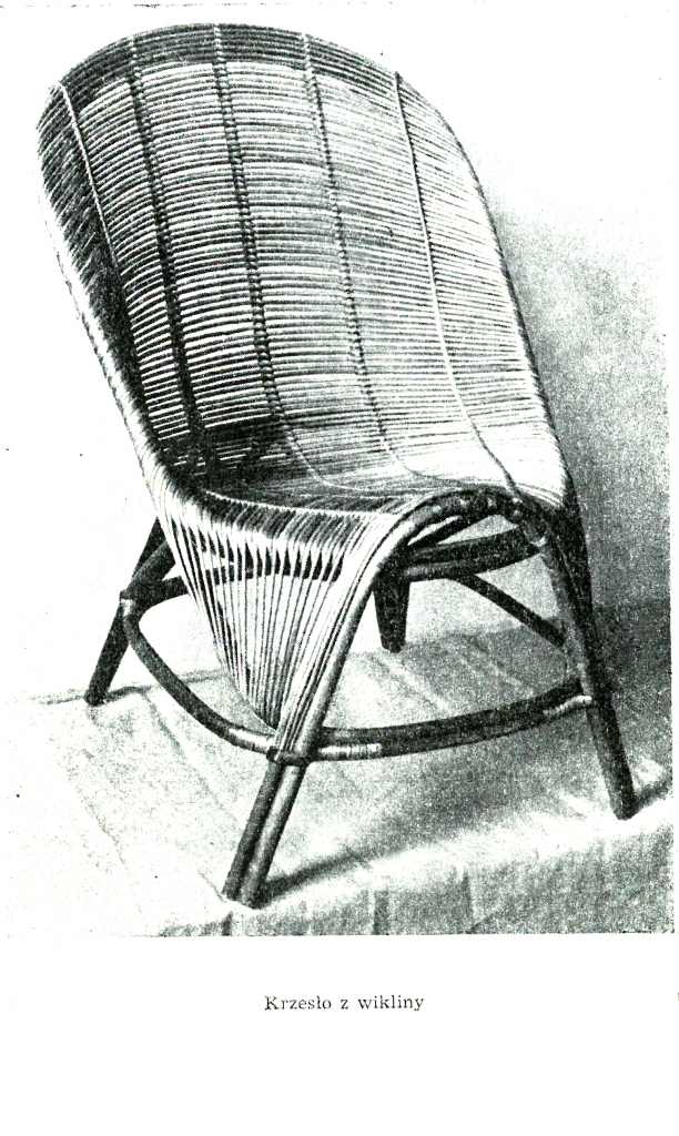 Krzesło Niedźwiedzie Władysława Wołkowskiego na wystawie artysty z 1954 roku