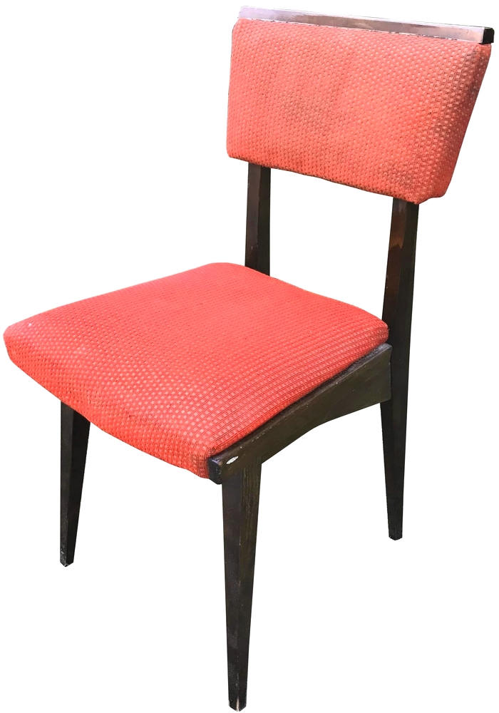 Krzesło symbol 2851 sprzedawane przez Rzemieślniczy Dom Handlowy, ul. Słoneczna 35 w Warszawie (PRL)